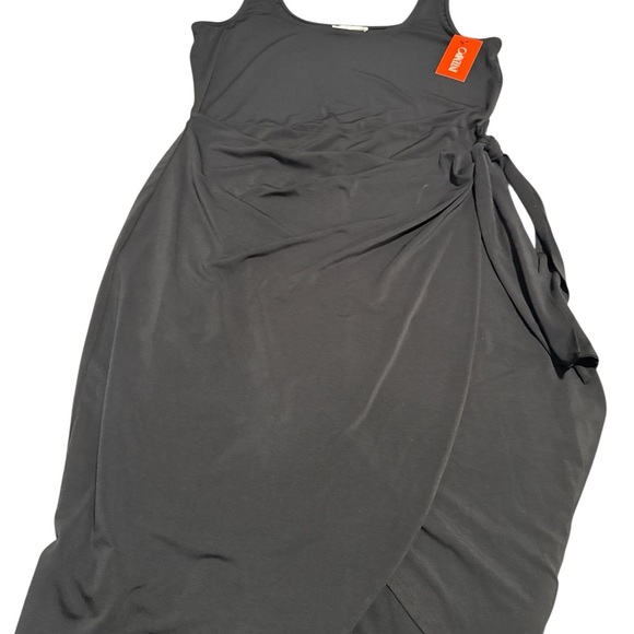 Black Asymmetrical Sheath Dress for Cocktail - Picture 4 of 8